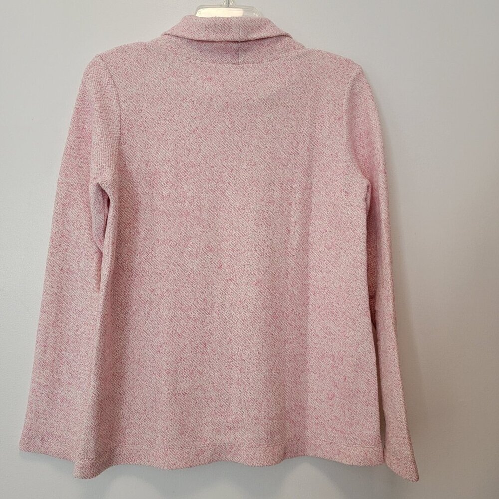 J Crew Turtleneck Top Relaxed Pale Pink Cotton Sweatshirt Pullover Women’s‎ Sz S - Picture 6 of 6